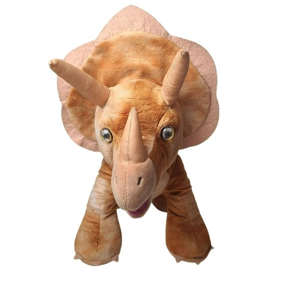 Build A Bear Workshop BAB Triceratops Brown Plush Dinosaur 14” Stuffed Animal - Picture 2 of 8